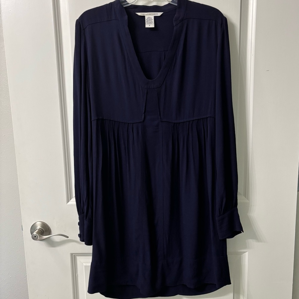 Diane von Furstenberg Navy Dress size 8